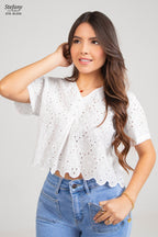 Blusa Eyelet EYE-BL002