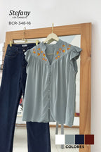 Blusa Bordada BRC-346-16