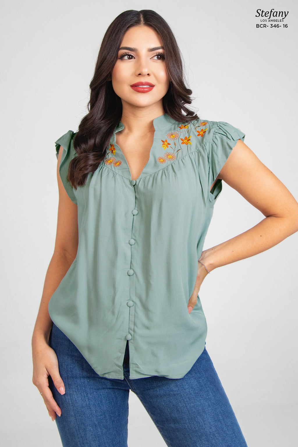 Blusa Bordada BRC-346-16
