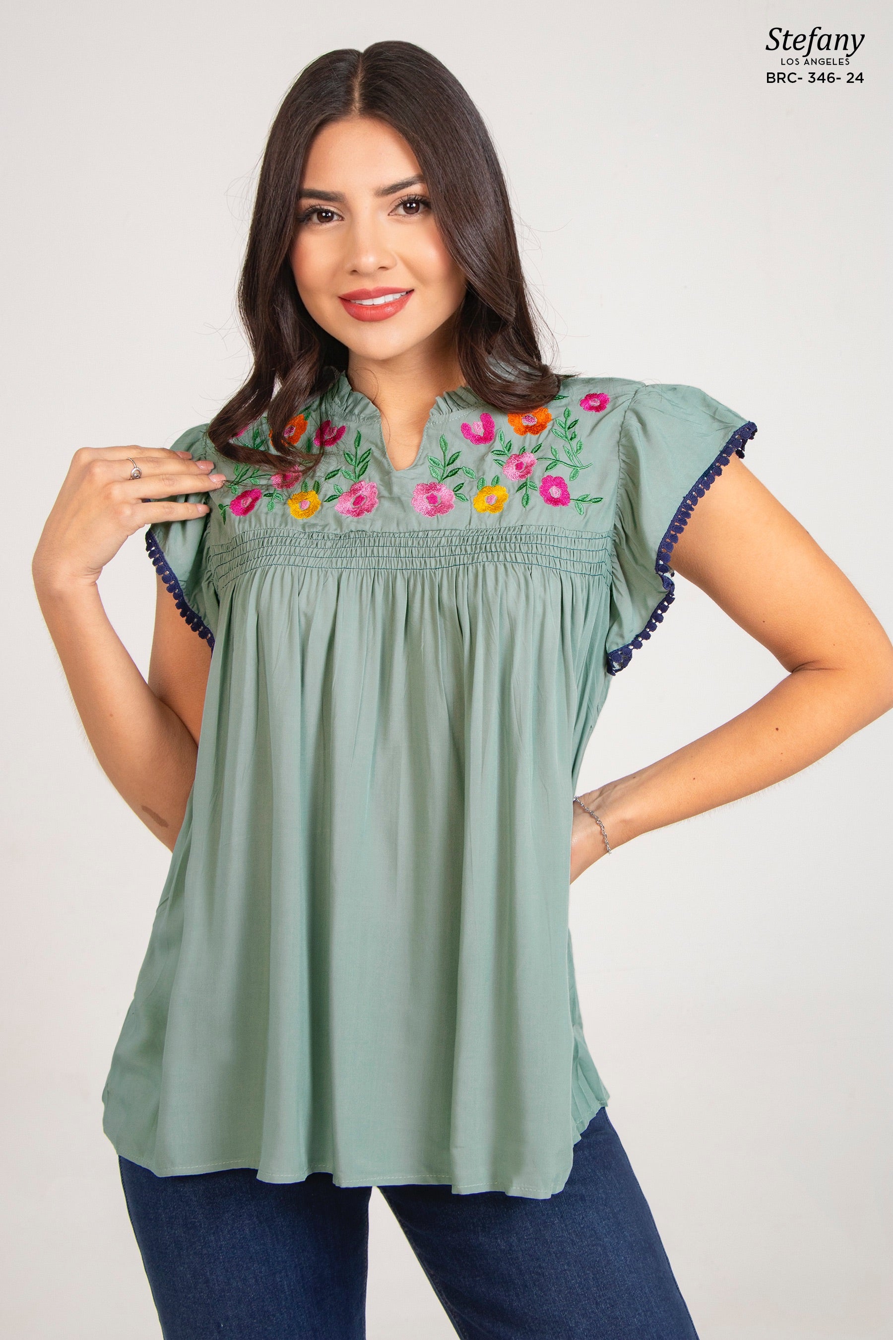 Blusa Bordada BRC-346-24