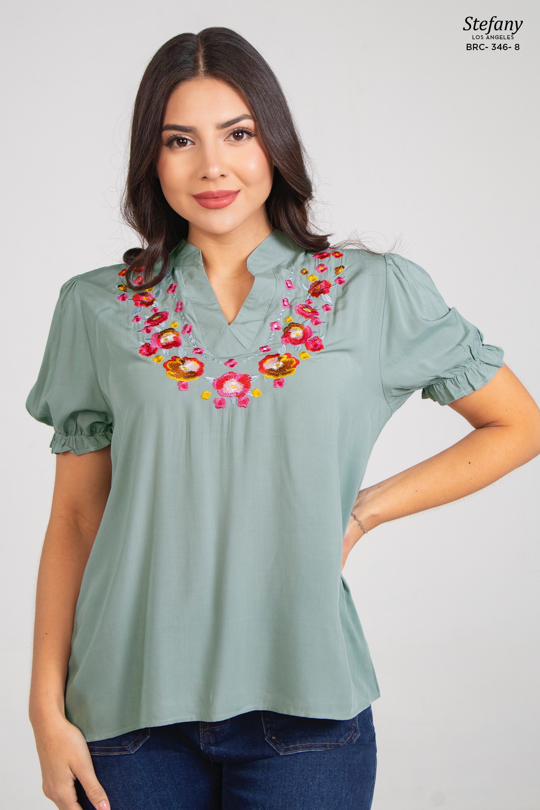 Blusa Bordada BRC-346-8