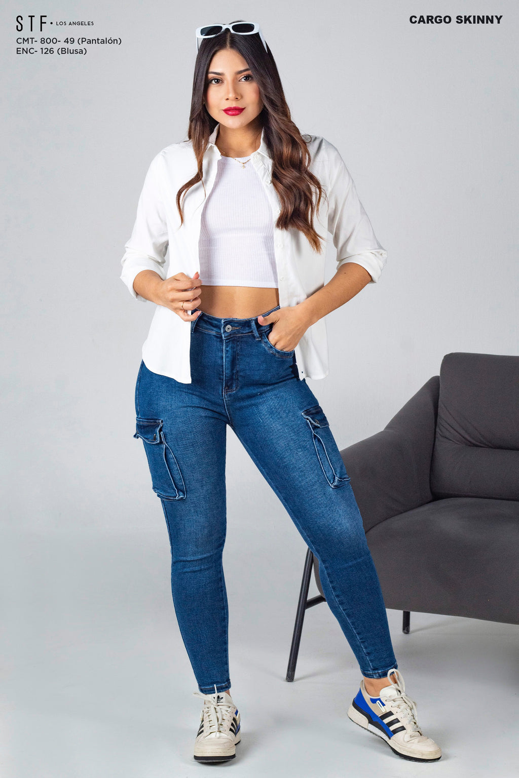 Cargo Skinny Jeans CMT-800-49