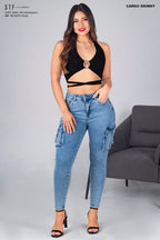 Cargo Skinny Jeans CMT-800-50