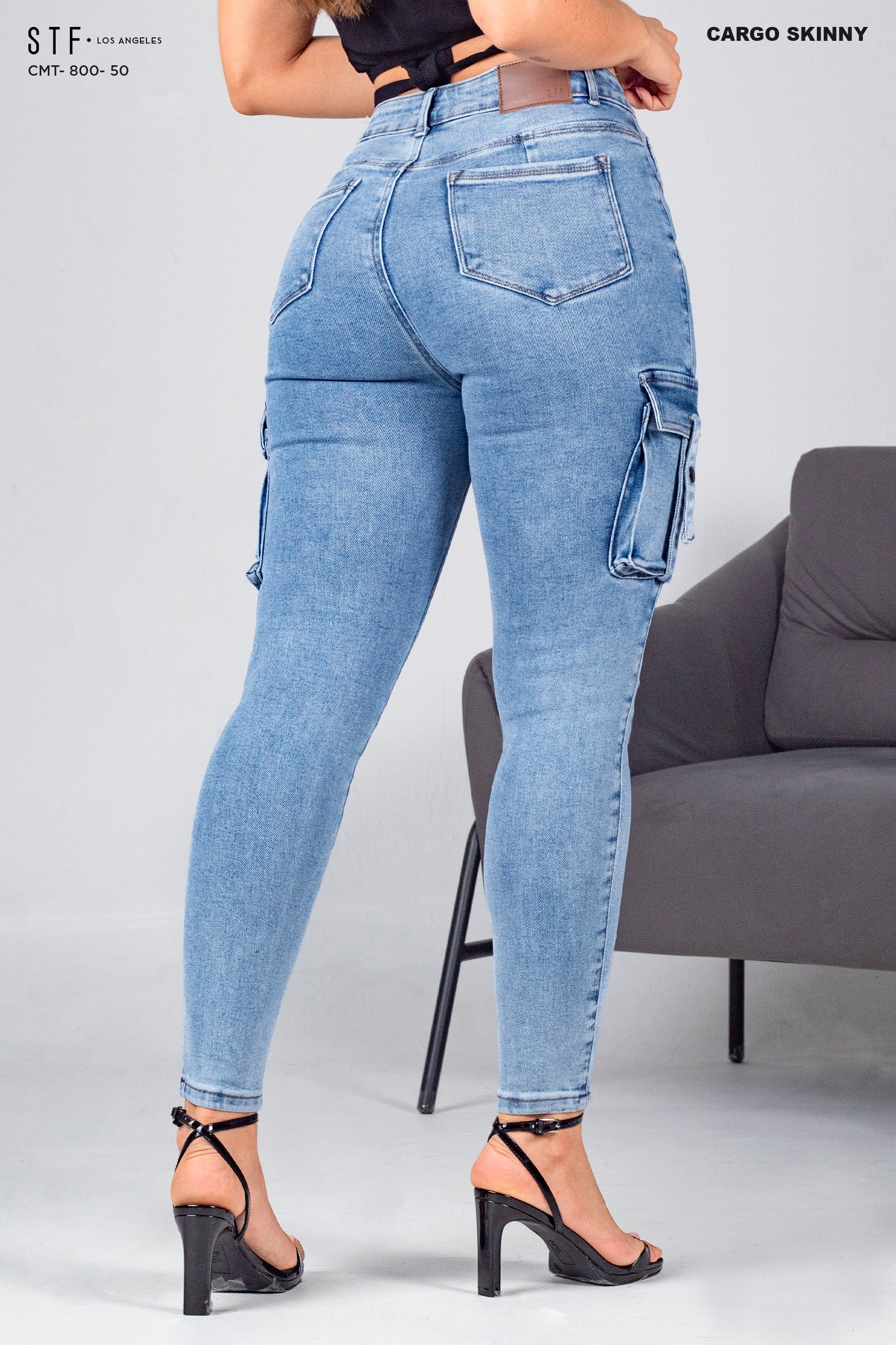 Cargo Skinny Jeans CMT-800-50
