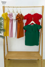 Blusa casual stretch con bordado ENC-201