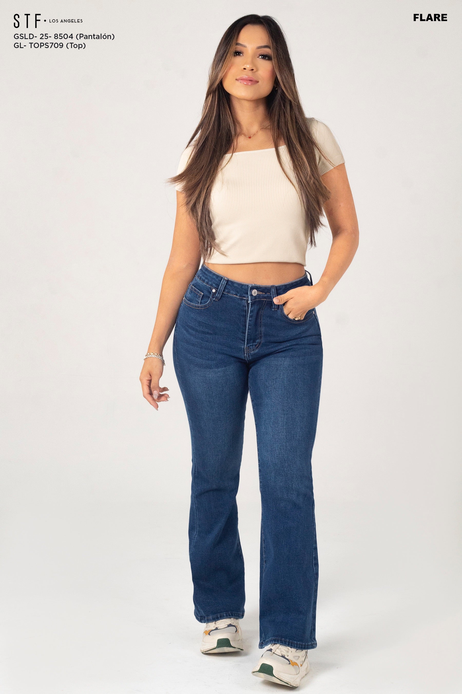 ⁠Flare Jeans GSLD-8504