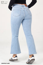 Cropped Flare Jeans GSLD-8509