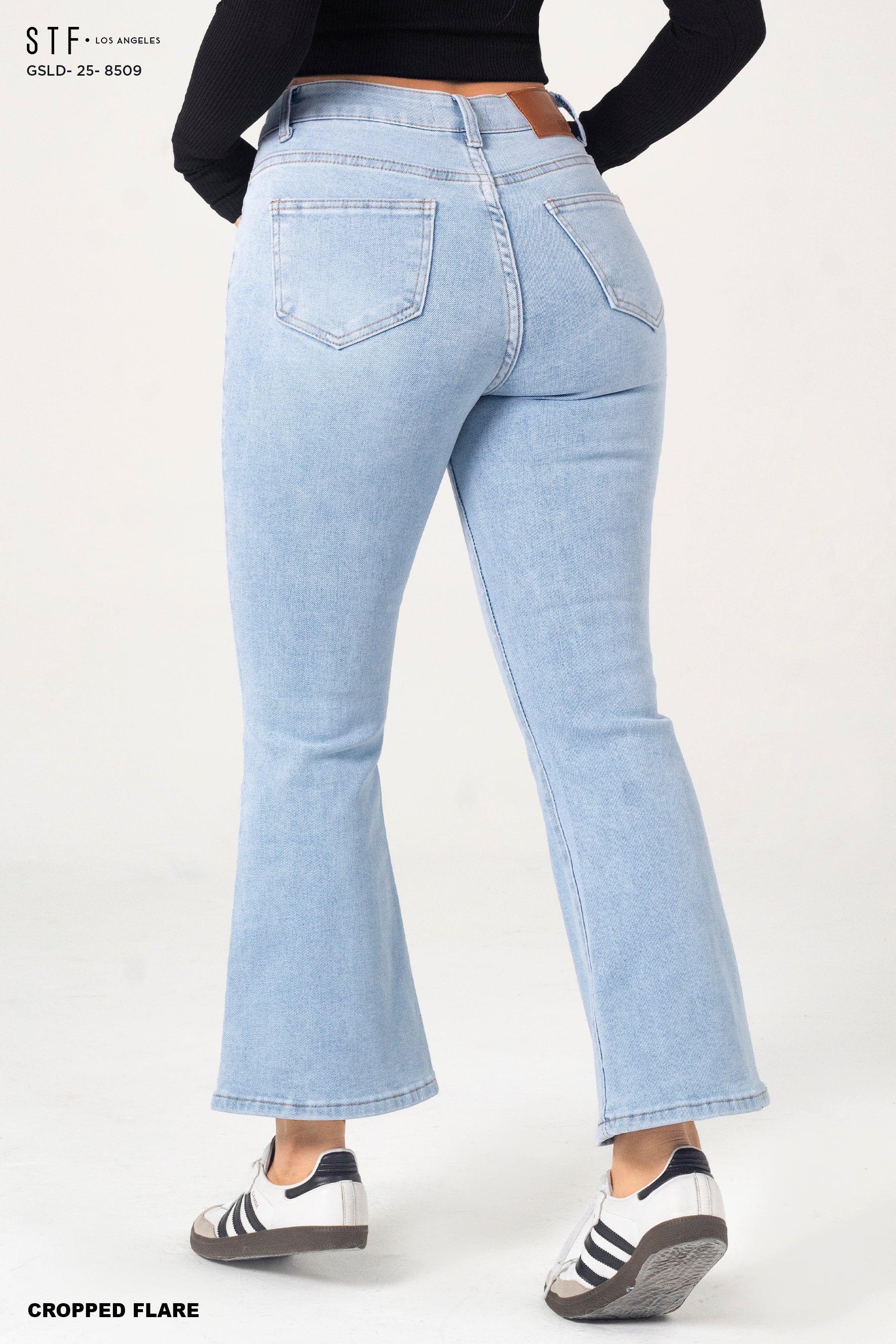 Cropped Flare Jeans GSLD-8509