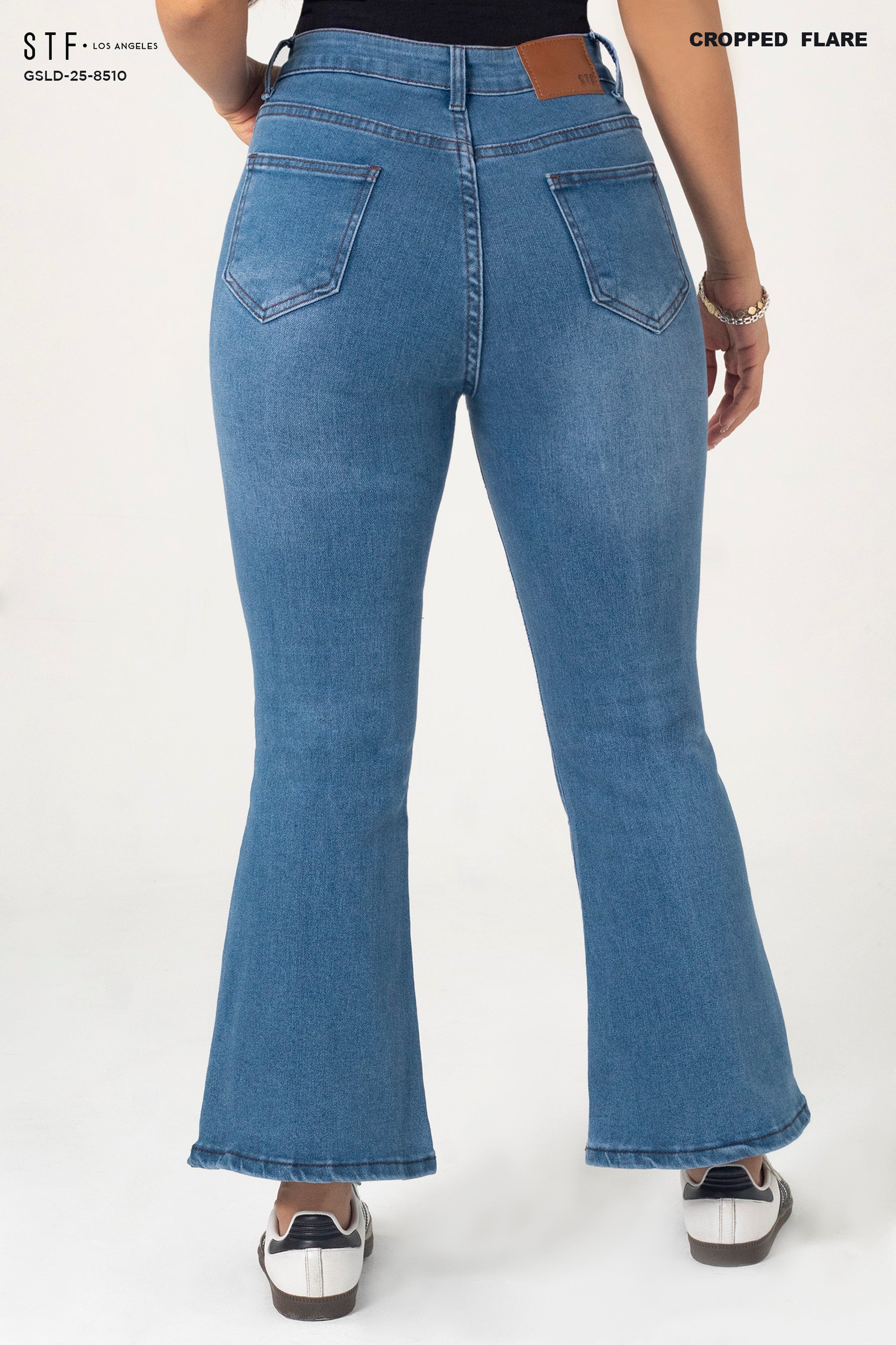 Cropped Flare Jeans GSLD-8510