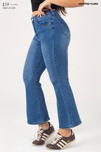 Cropped Flare Jeans GSLD-8512
