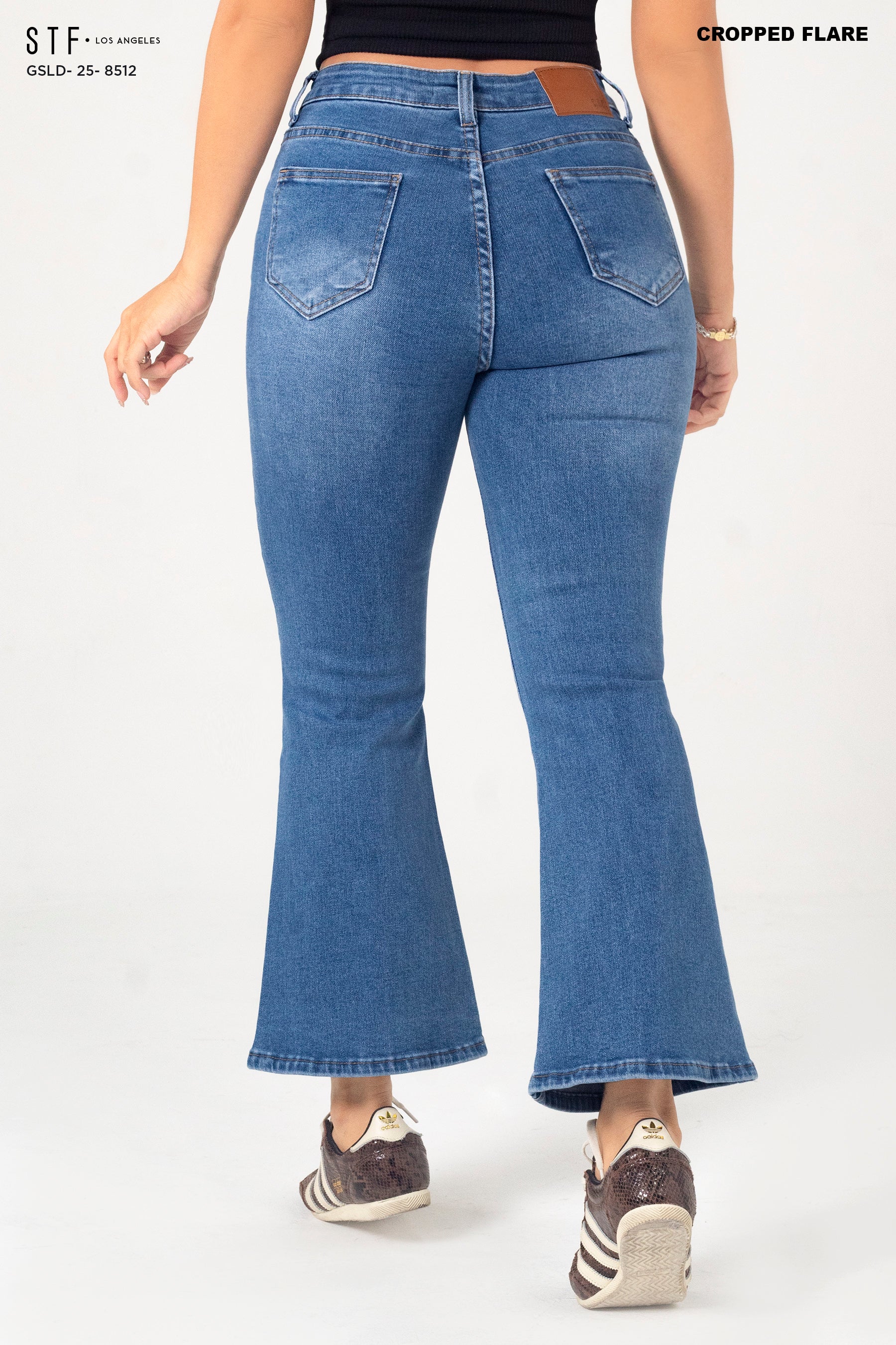 Cropped Flare Jeans GSLD-8512
