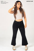 Cropped Flare Jeans GSLD-8514