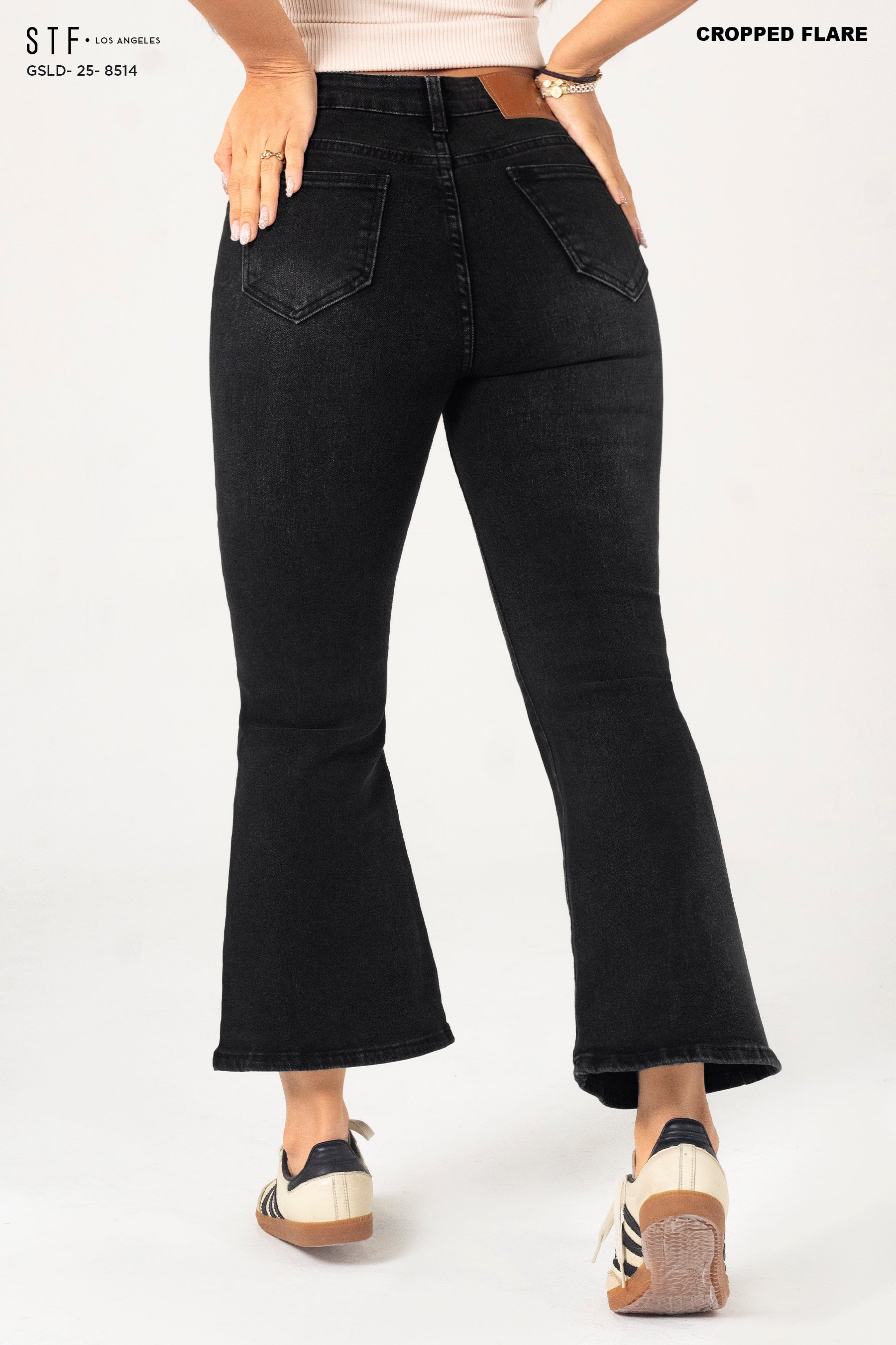 Cropped Flare Jeans GSLD-8514