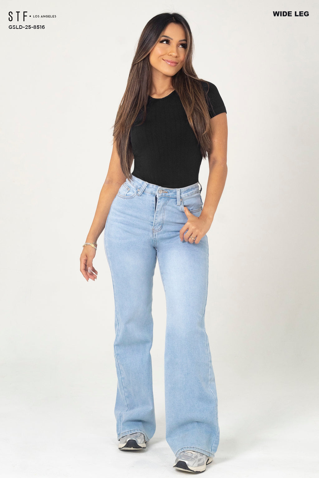 Wide Leg Jeans GSLD-8516