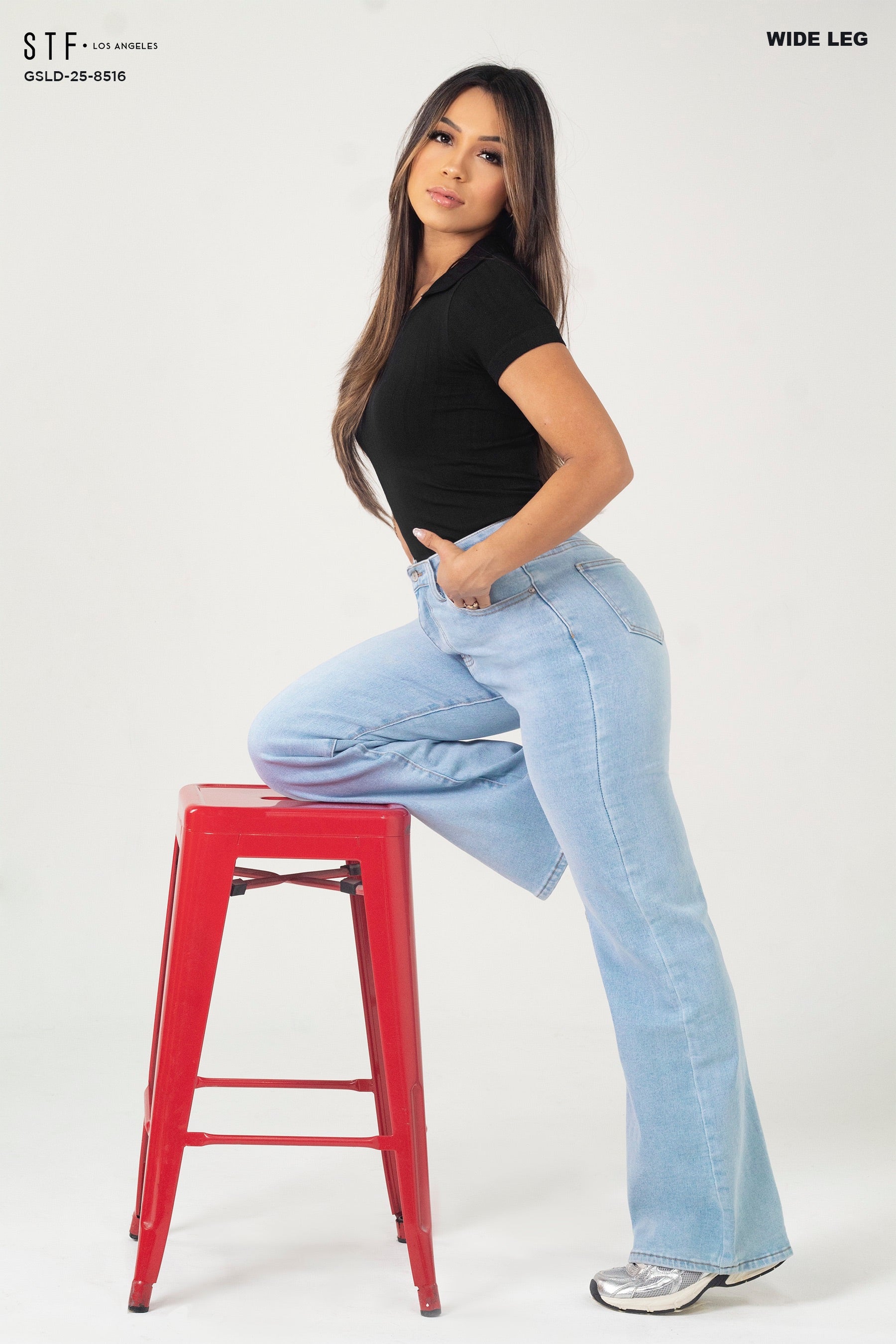 Wide Leg Jeans GSLD-8516