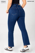 ⁠Cropped Flare Jeans JCMD-25-6010