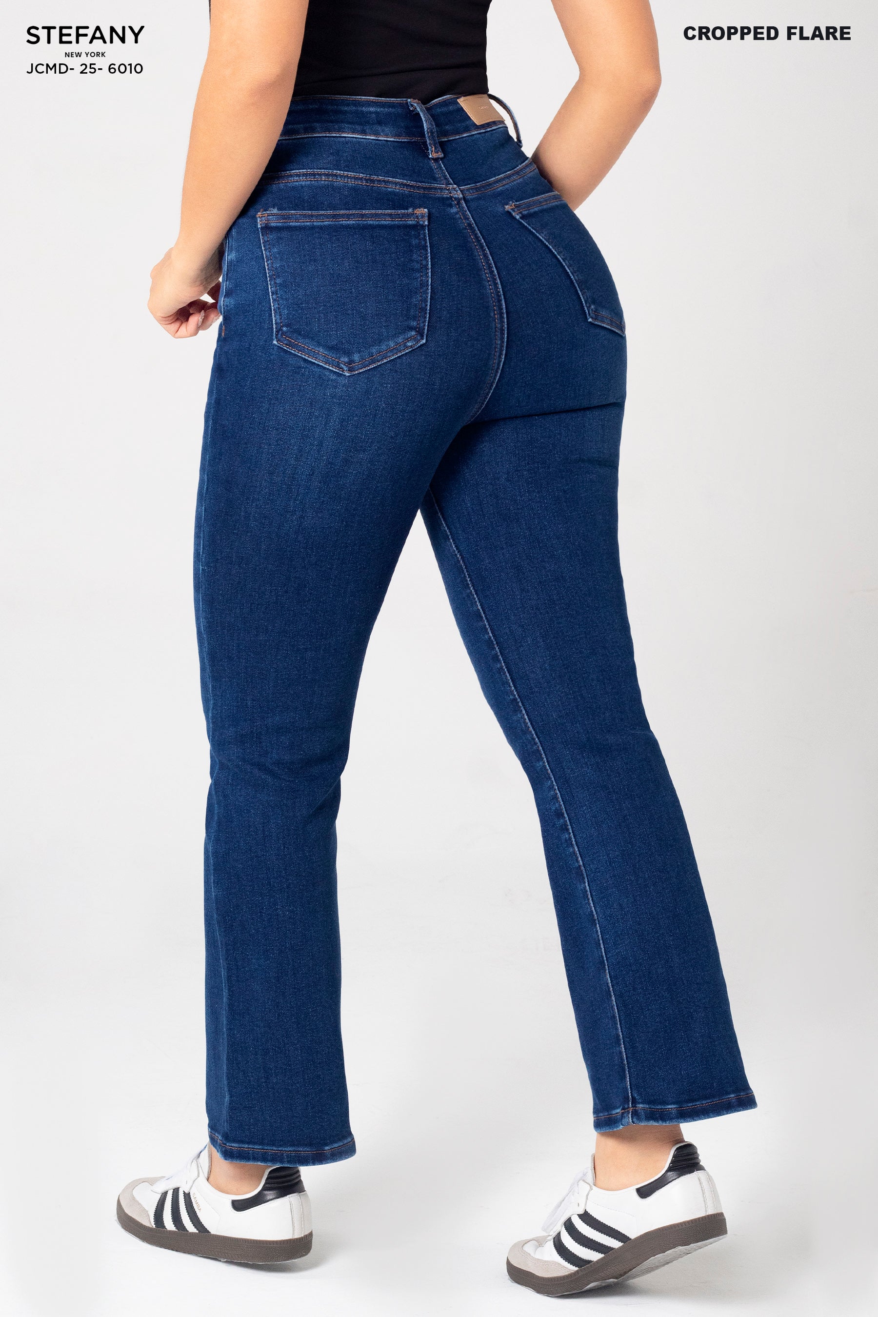 ⁠Cropped Flare Jeans JCMD-25-6010