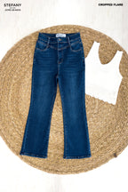 ⁠Cropped Flare Jeans JCMD-25-6010