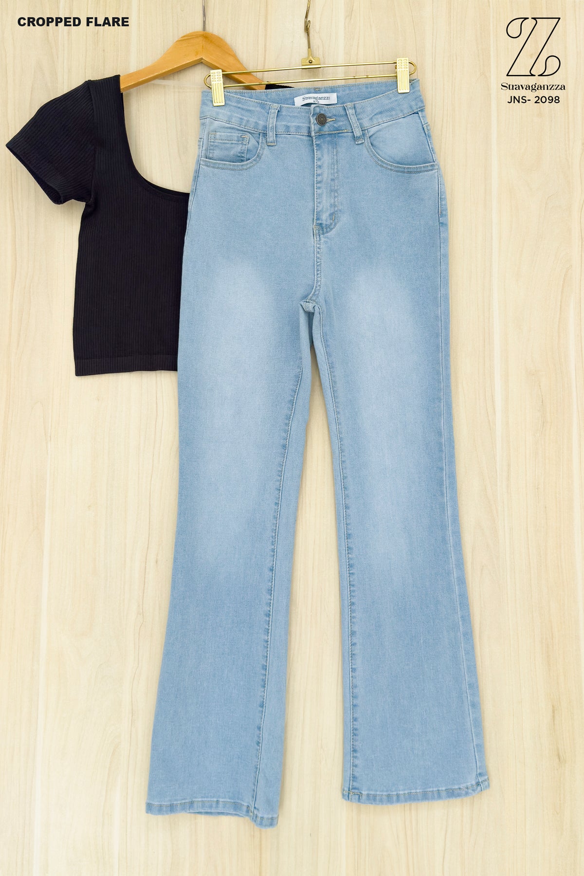 Petite Flare Jeans JNS-2098