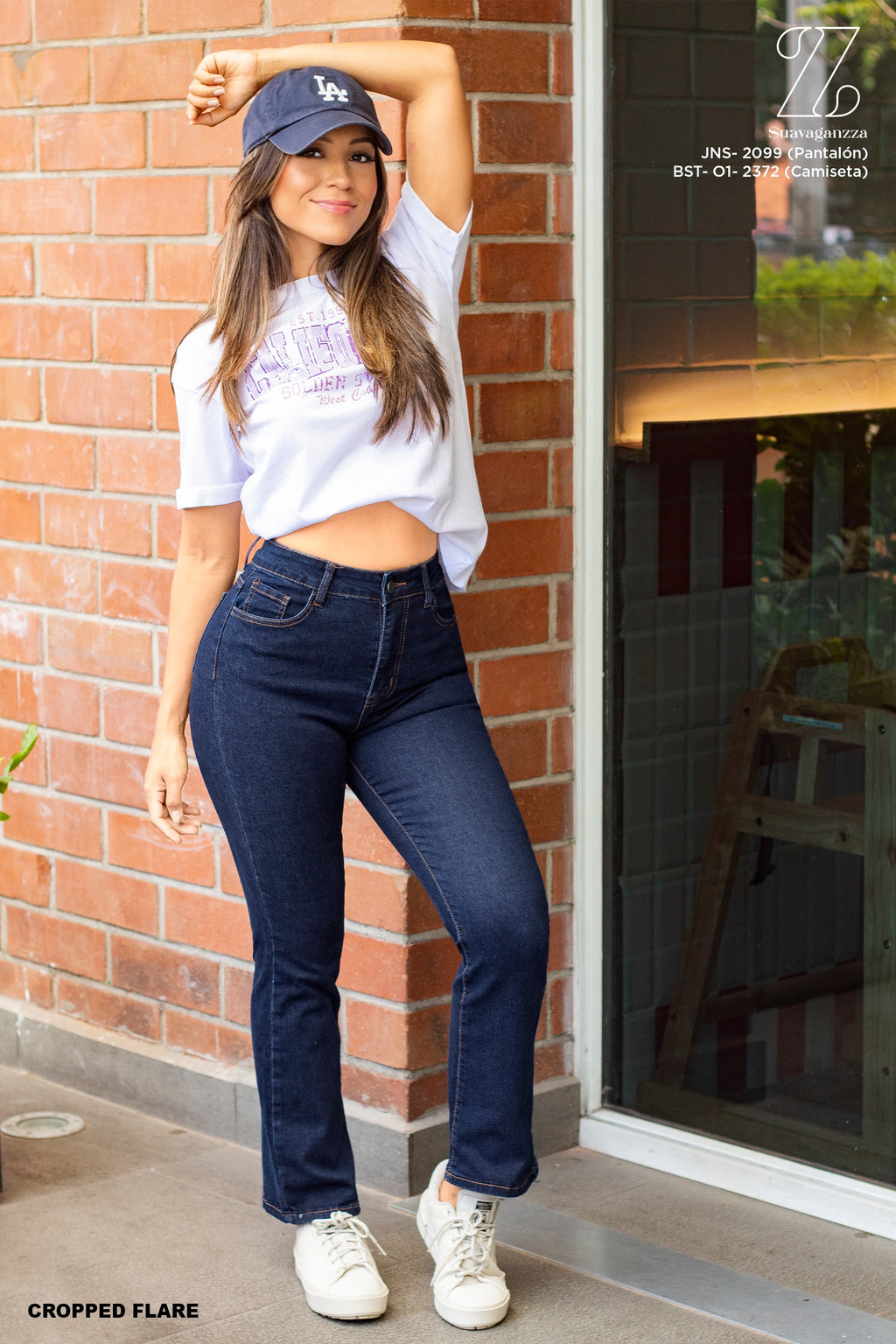 Petite Flare Jeans JNS-2099