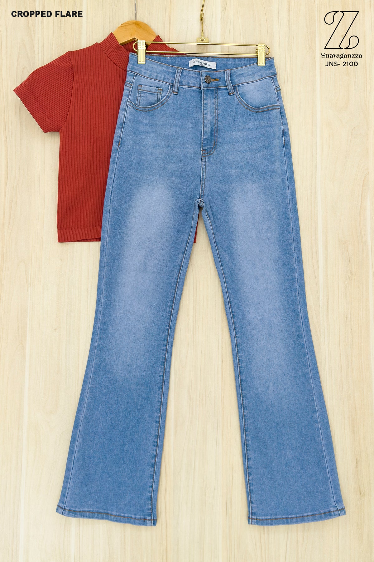 Petite Flare Jeans JNS-2100