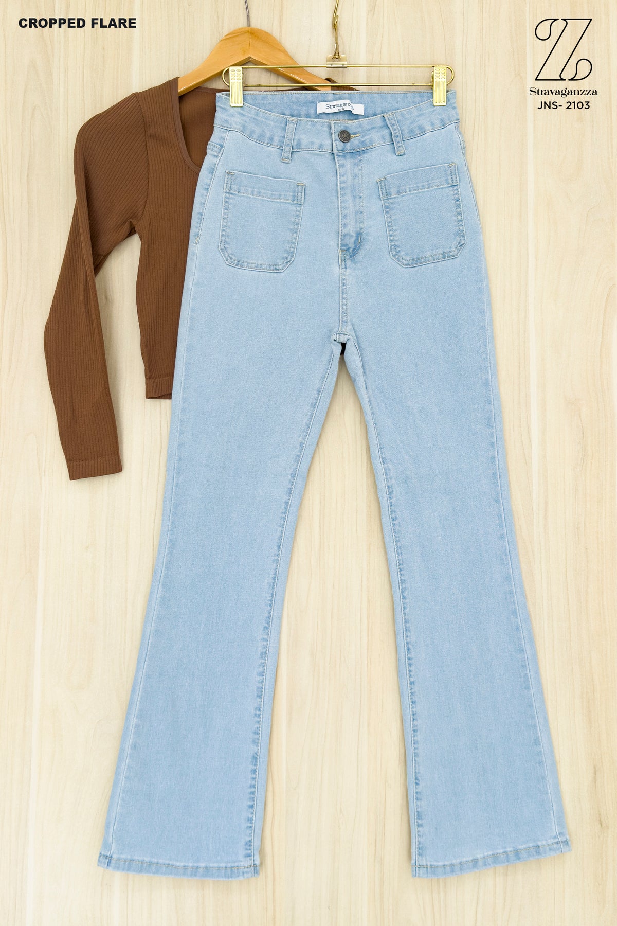 Petite Flare Jeans JNS-2103