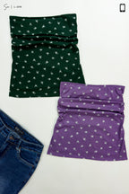 Top Floral Strapless de Rib L-2016