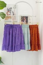 Falda midi de flores L-2327