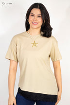 Camiseta oversize de encaje L-2359