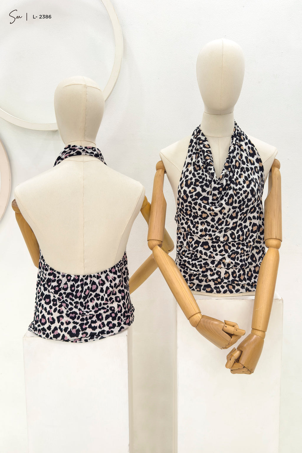 Top Halter Animal Print L-2386