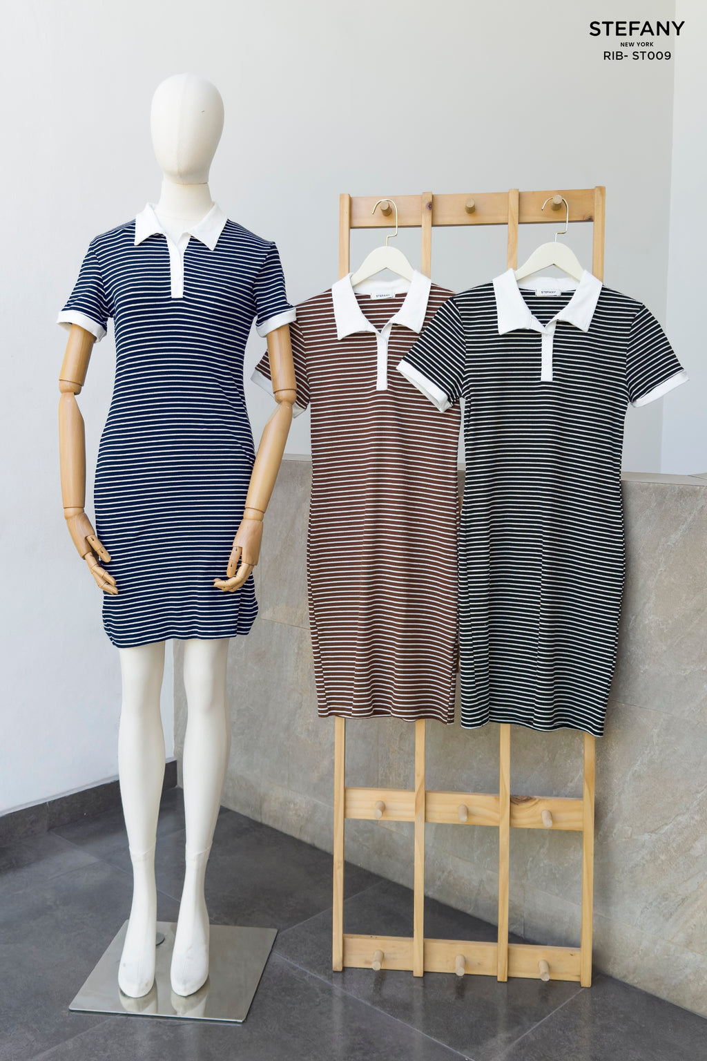 Vestido Rib de Rayas RIB-ST009