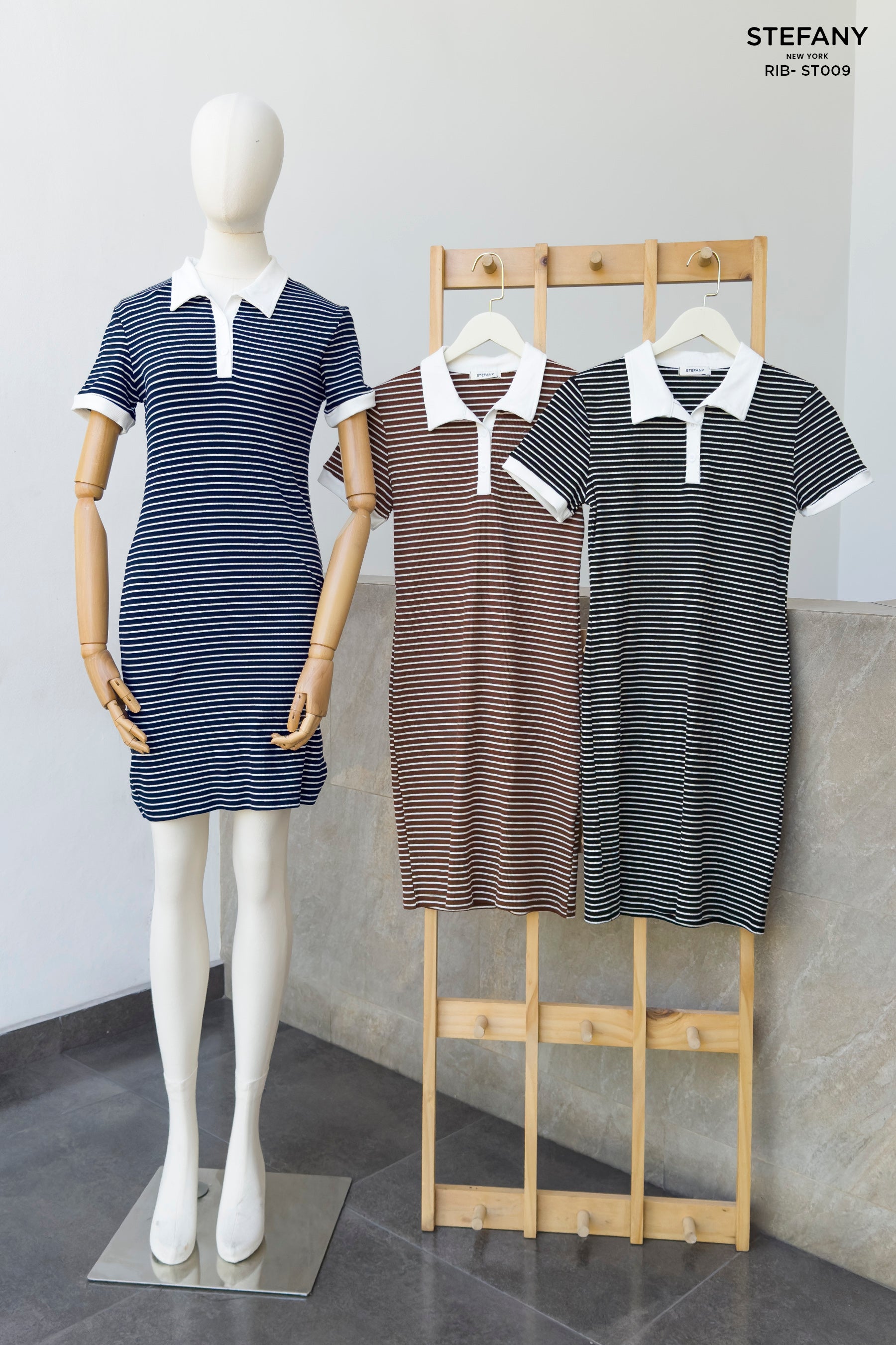 Vestido Rib de Rayas RIB-ST009