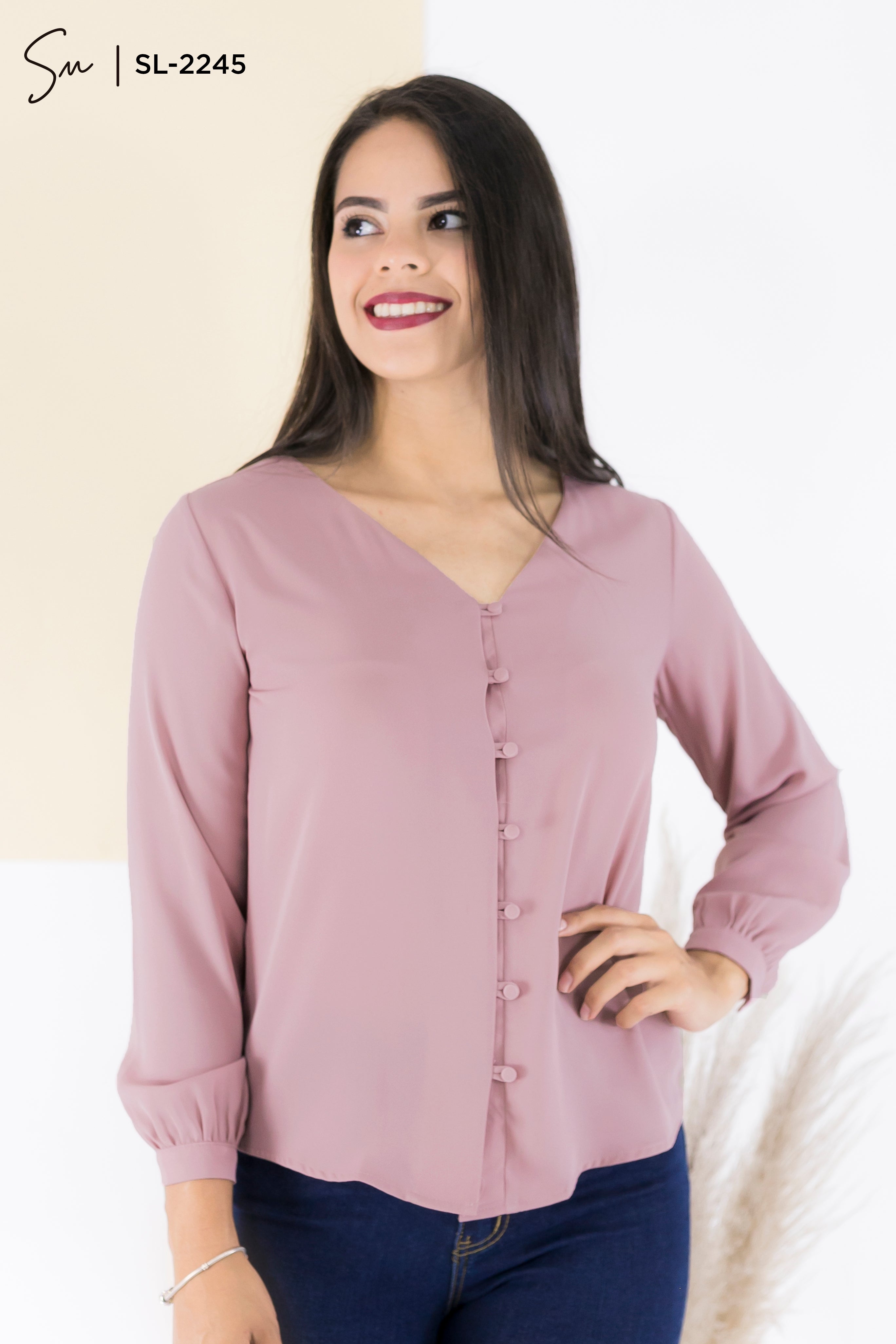 Blusa Casual Manga Larga SL-2245
