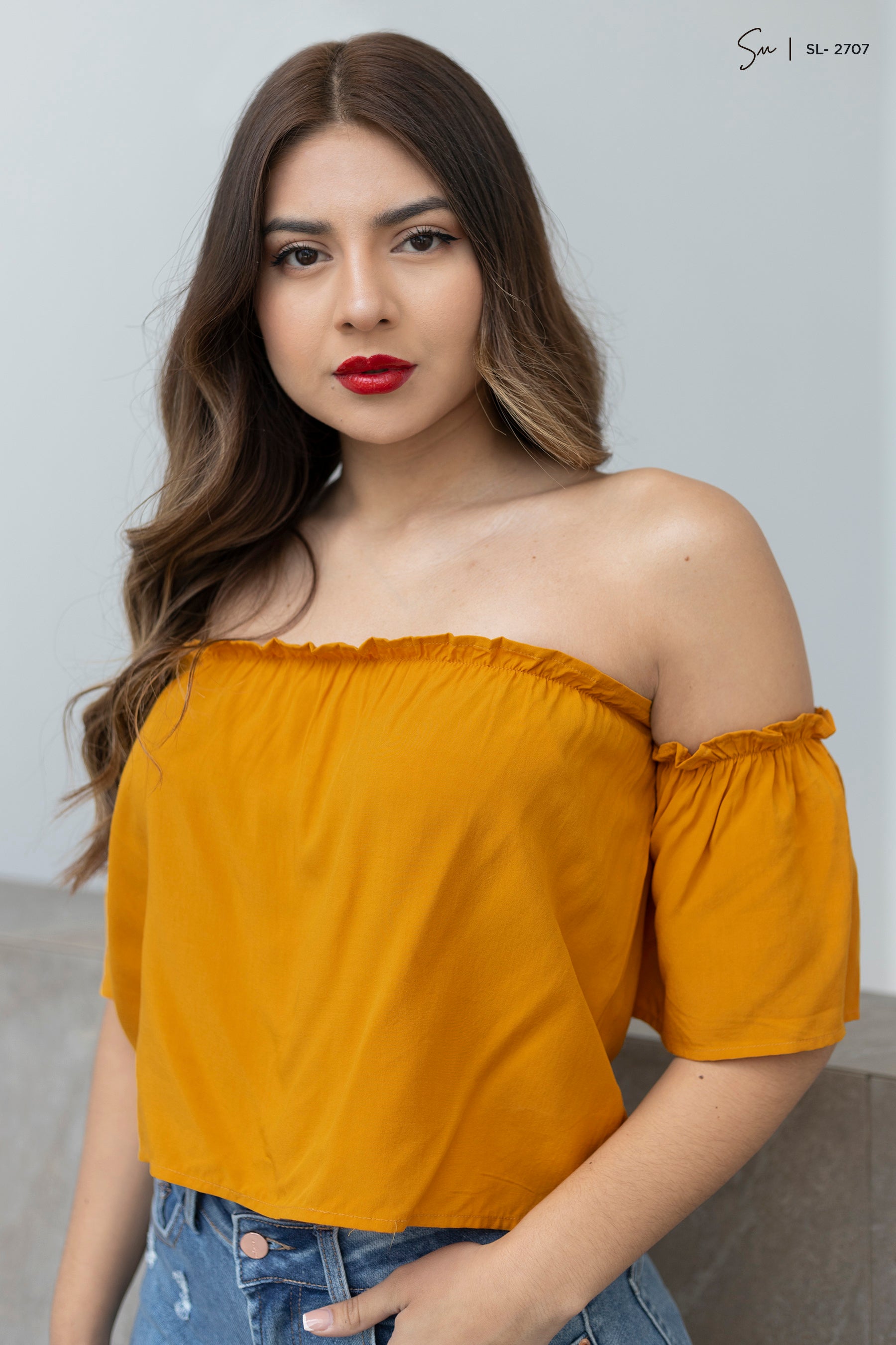 Blusa Casual Off-Shoulder SL-2707