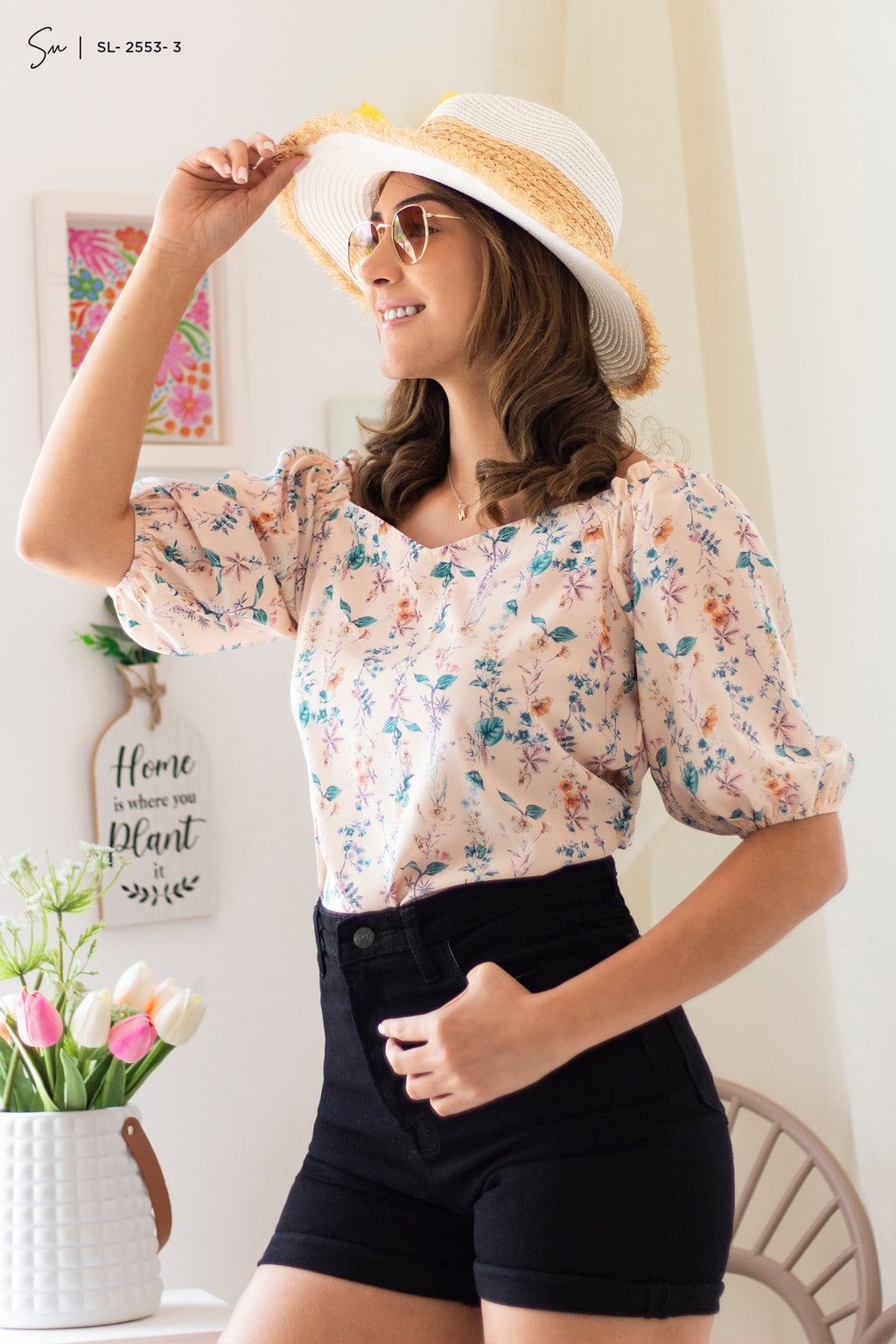 Blusa floral SL-2553-3