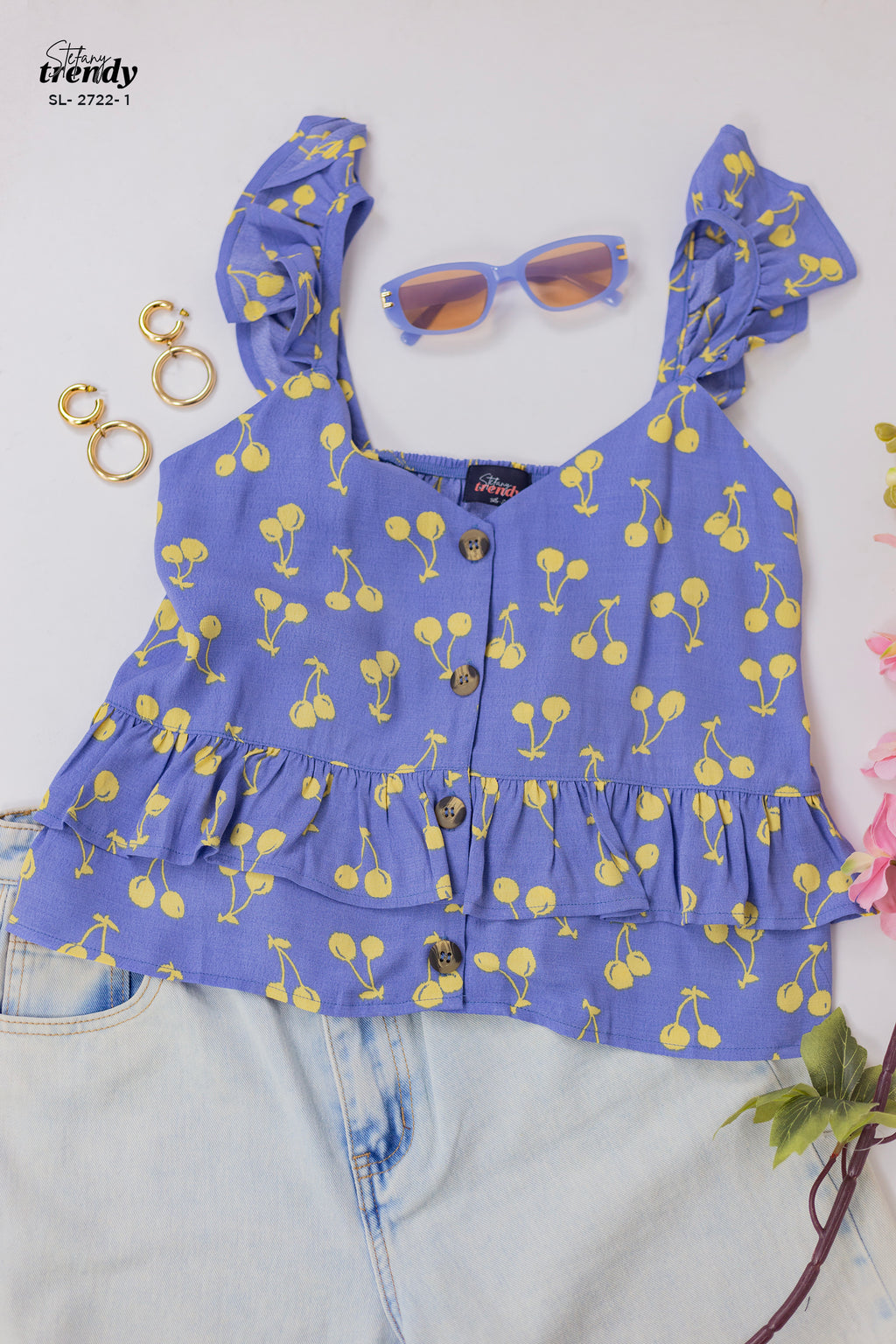 Blusa con estampado SL-2722-1