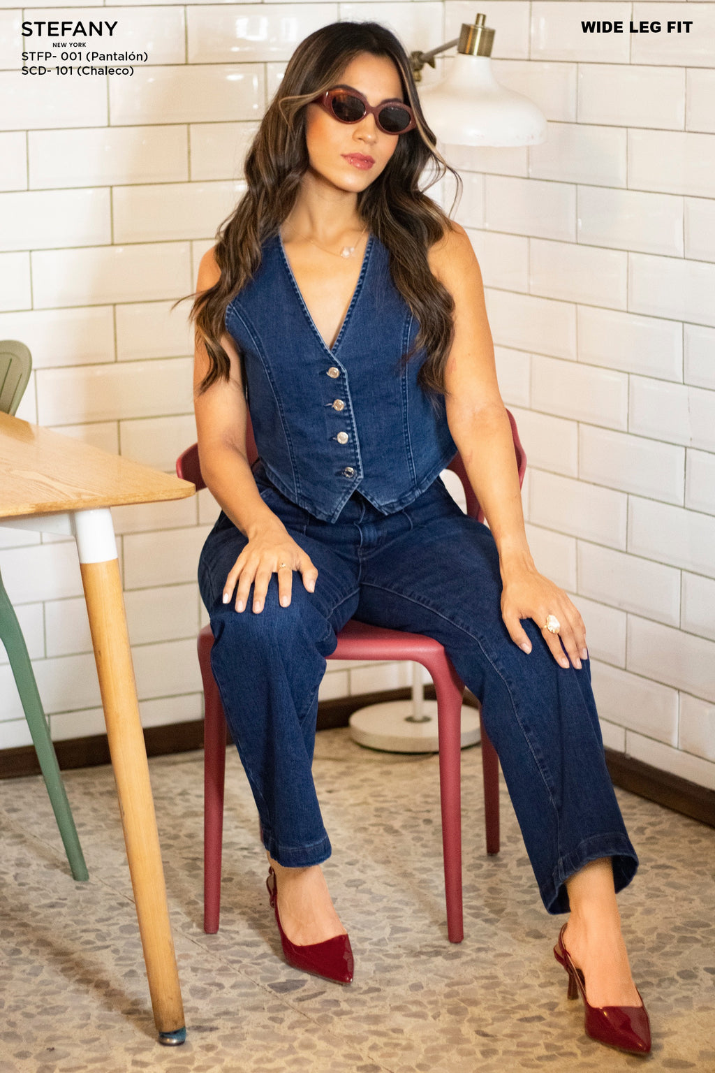 Wide Leg Petite Jeans STFP-001