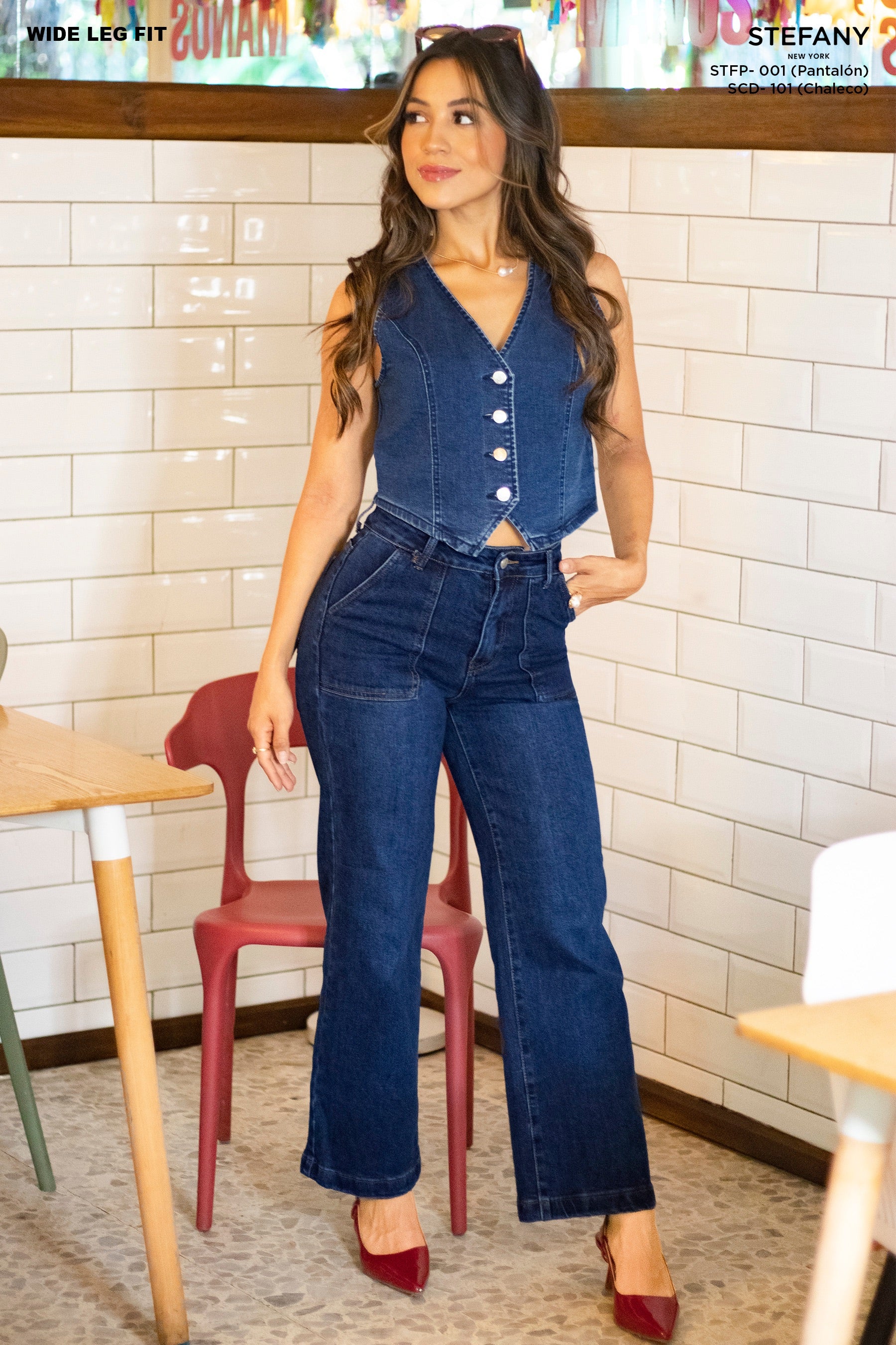 Wide Leg Petite Jeans STFP-001