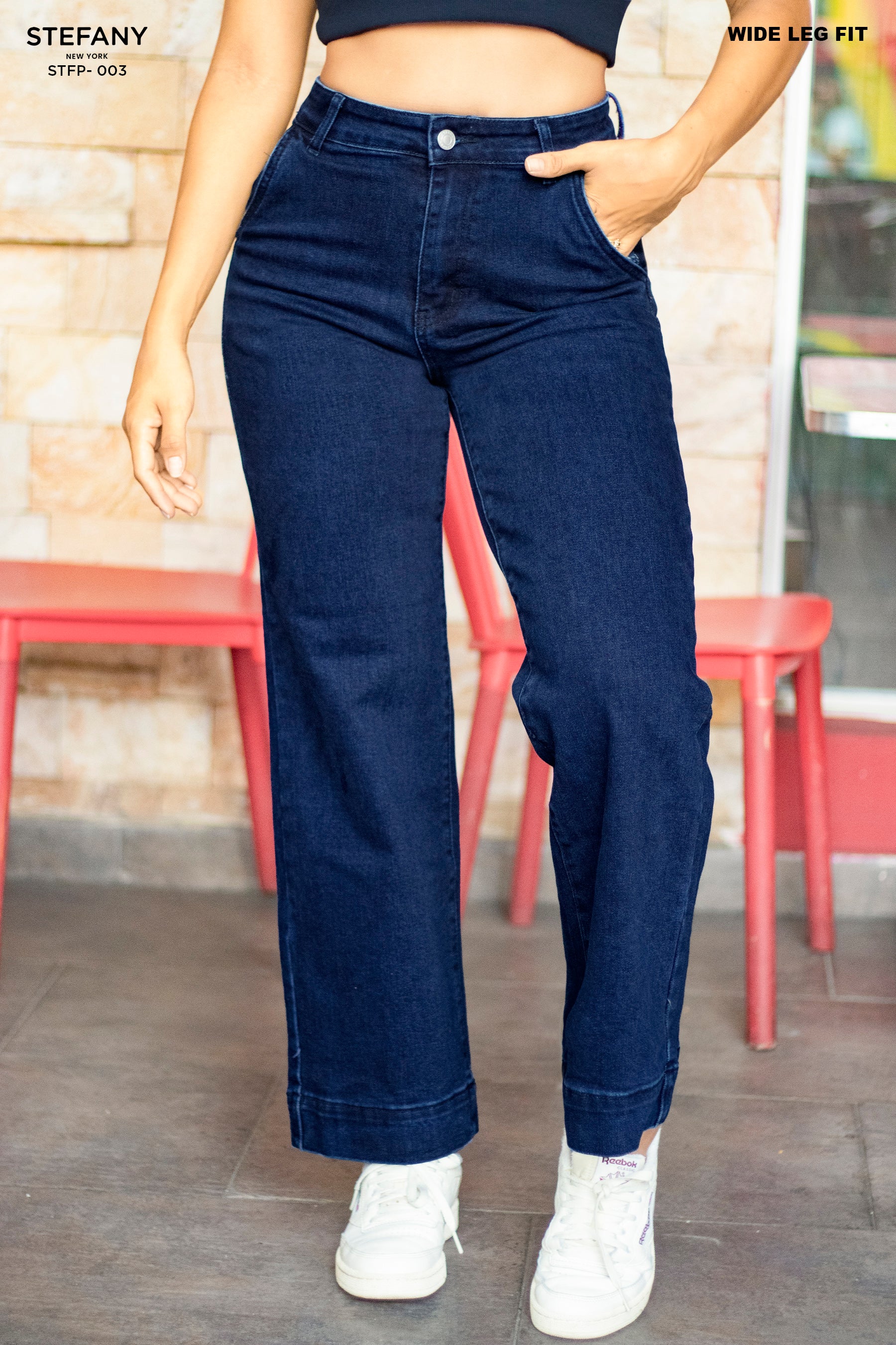 Wide Leg Petite Jeans STFP-003