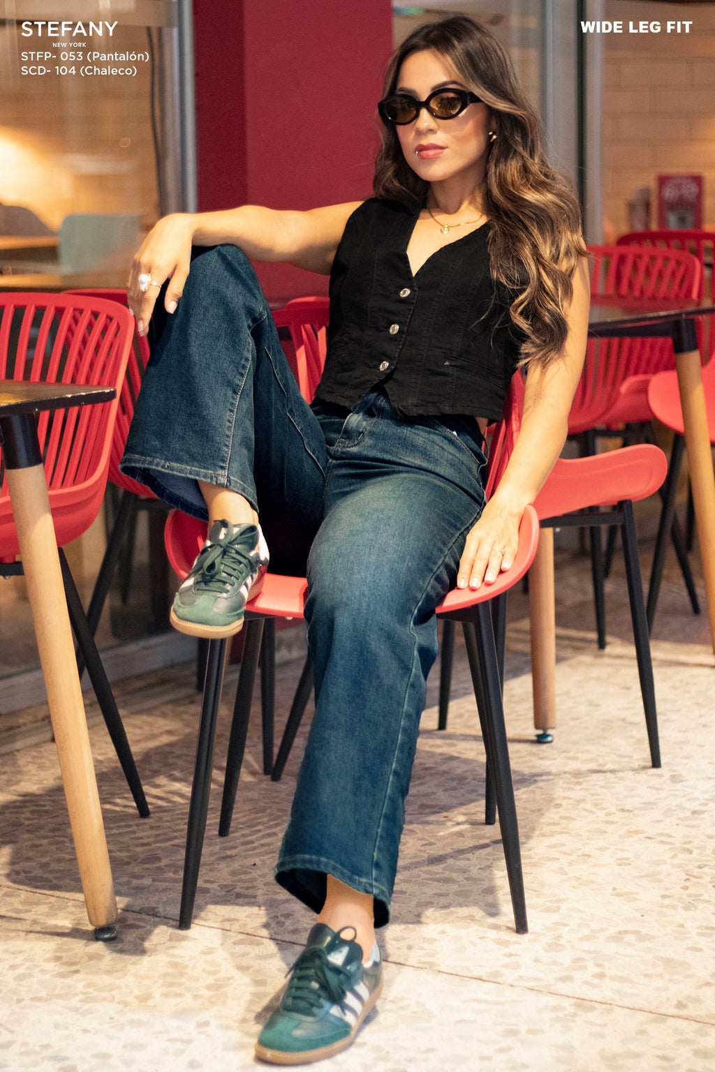 Wide Leg Petite Jeans STFP-053