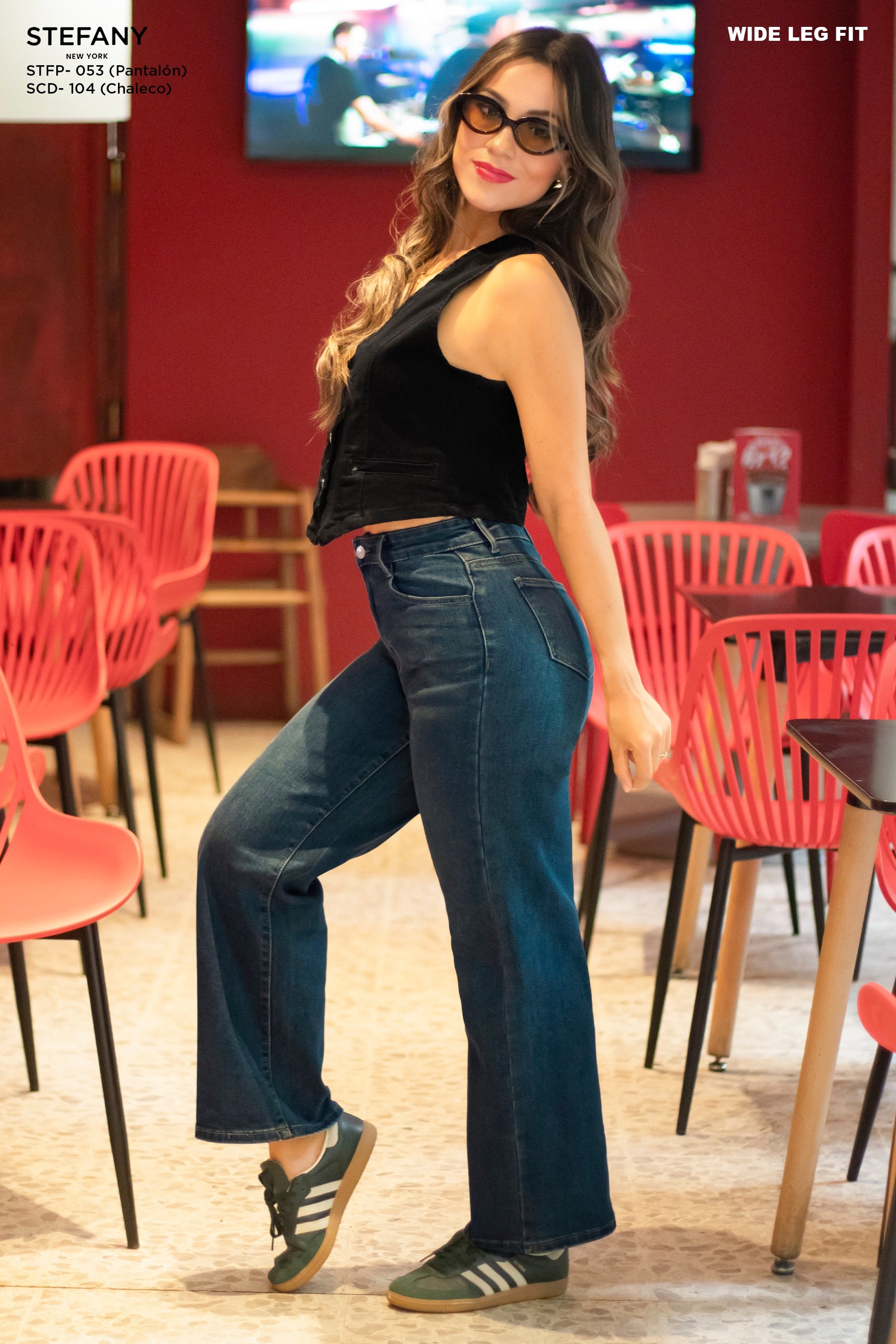 Wide Leg Petite Jeans STFP-053