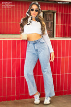 Wide Leg Petite Jeans STFP-055