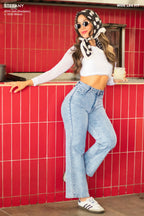 Wide Leg Petite Jeans STFP-055