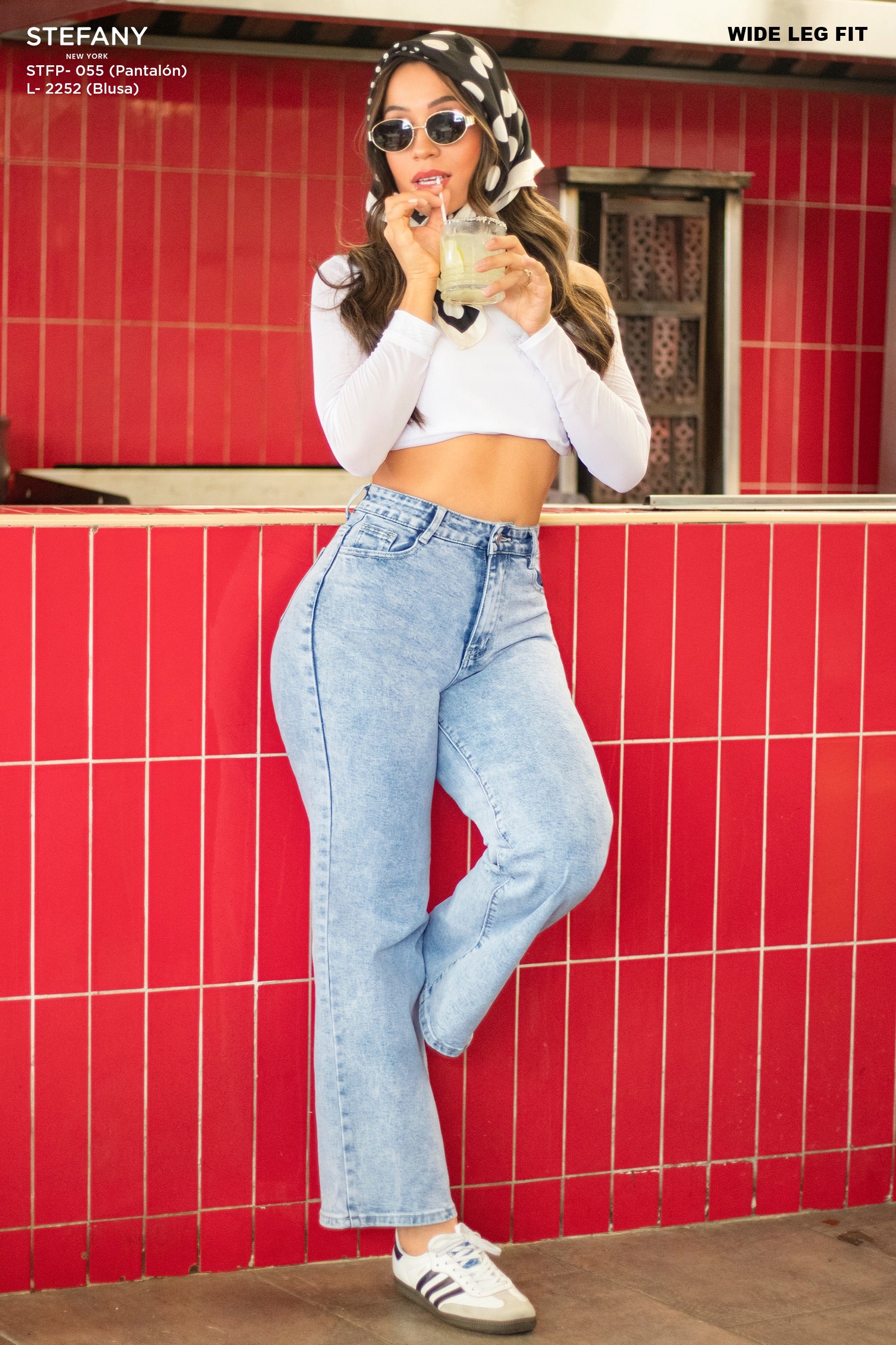 Wide Leg Petite Jeans STFP-055