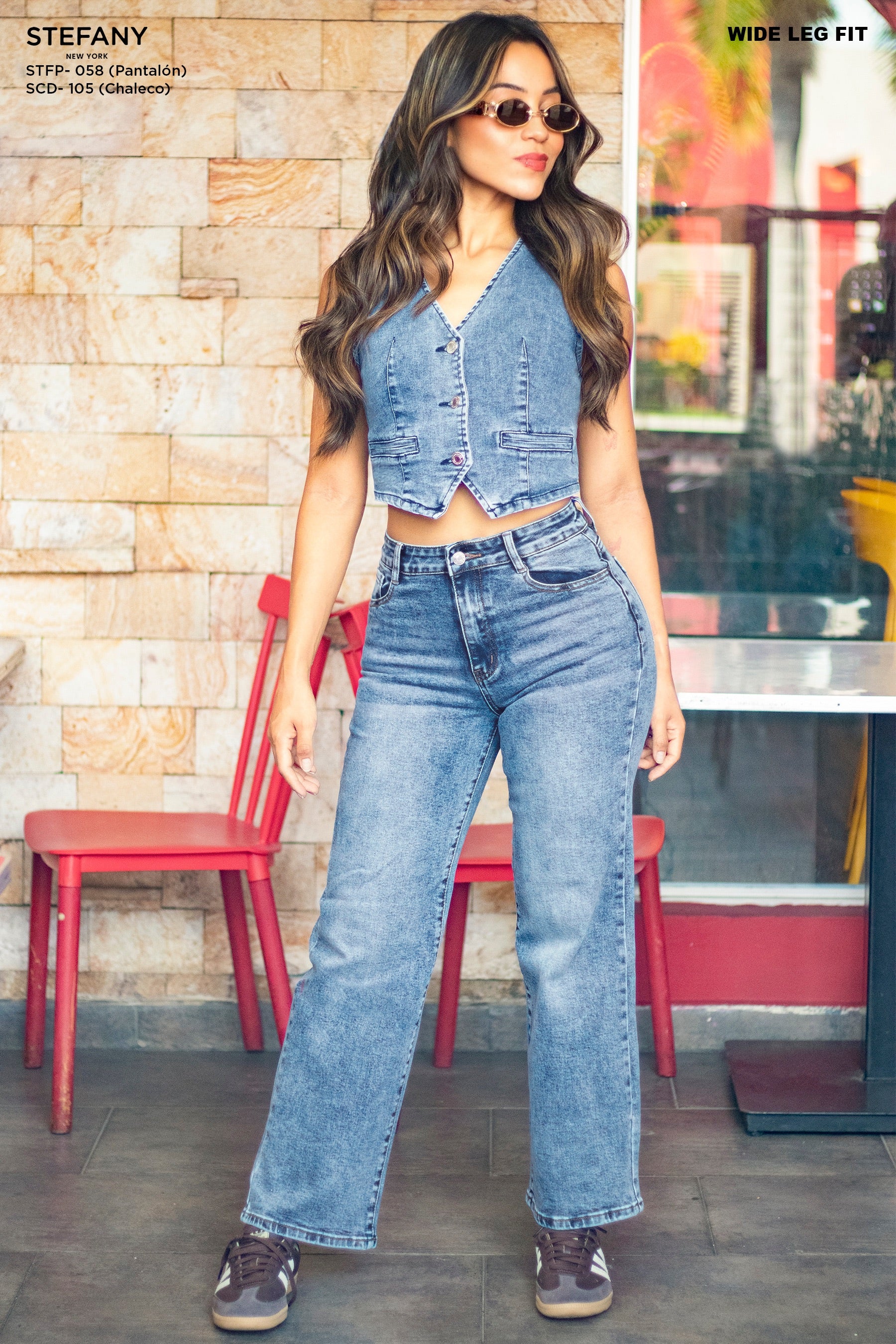 Wide Leg Petite Jeans STFP-058