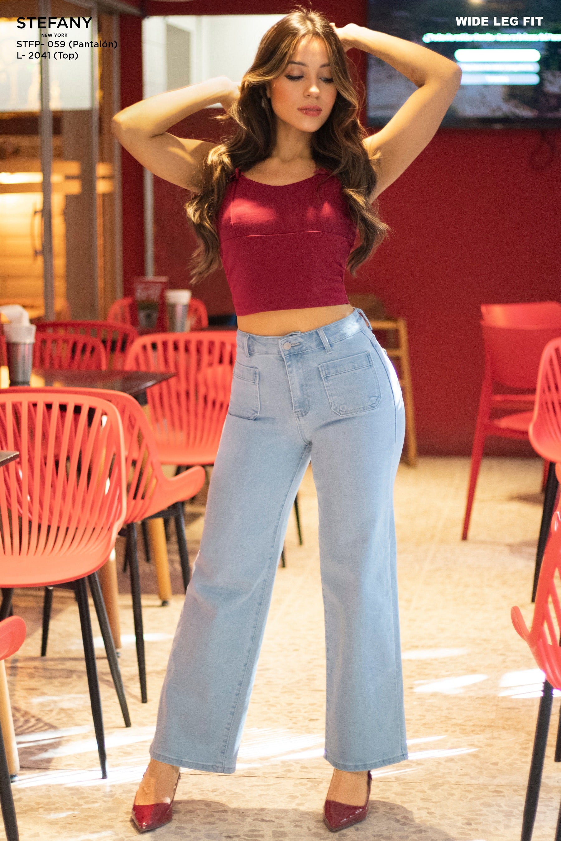 Wide Leg Petite Jeans STFP-059