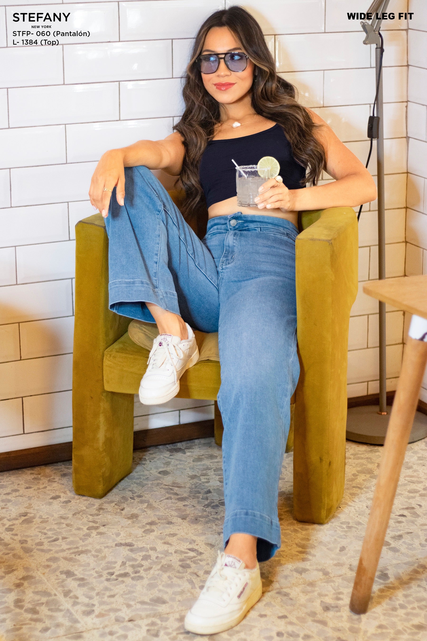 Wide Leg Petite Jeans STFP-060
