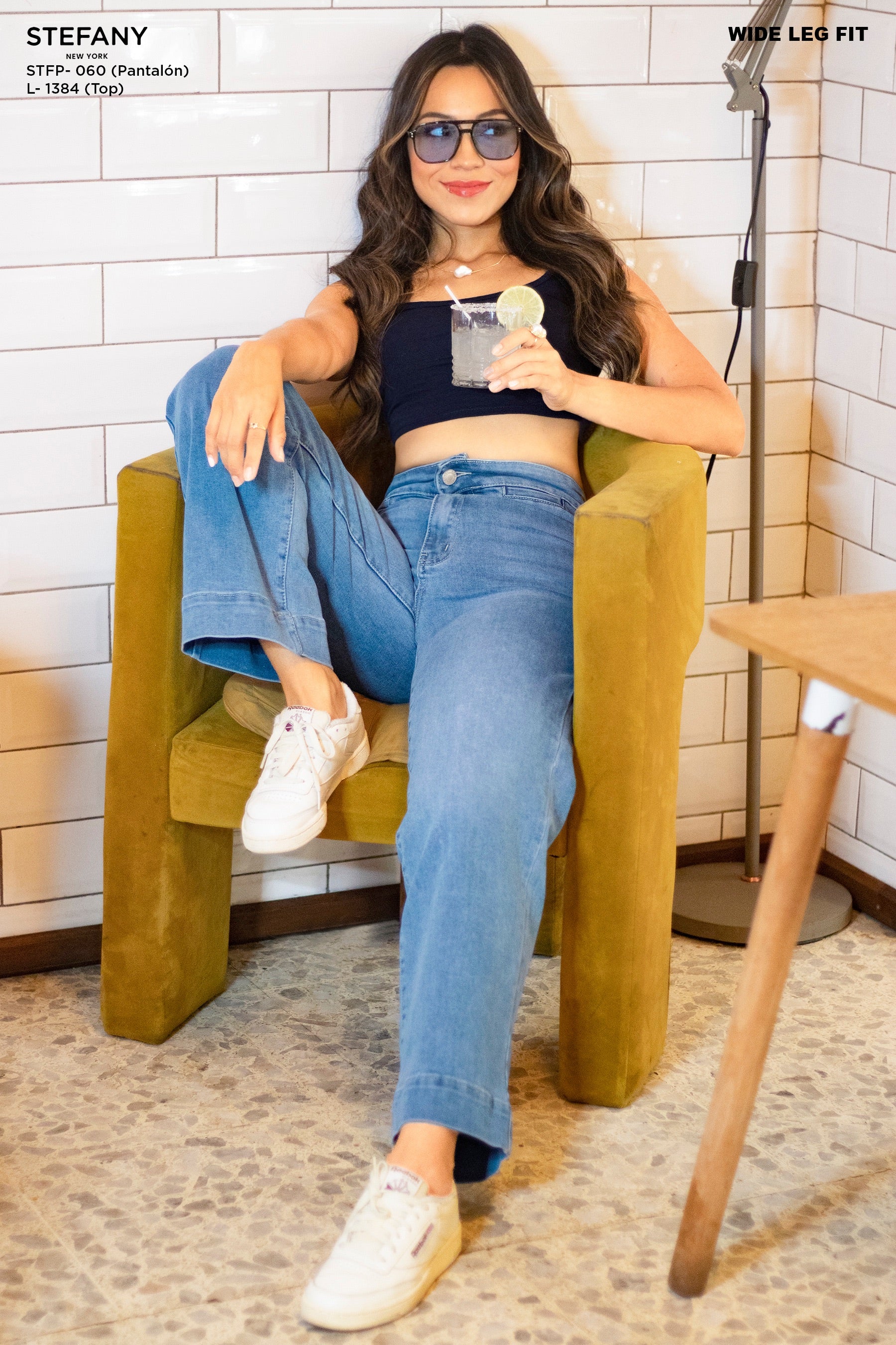 Wide Leg Petite Jeans STFP-060