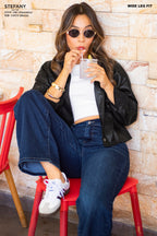 Wide Leg Petite Jeans STFP-061