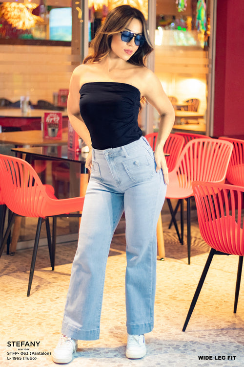Wide Leg Petite Jeans STFP-063